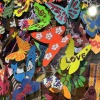 Butterflies - french pop art - pop art - art collector - palm beach art - geraldine g