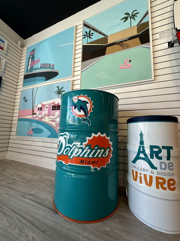 Miami Dolphins Drum – Image 7