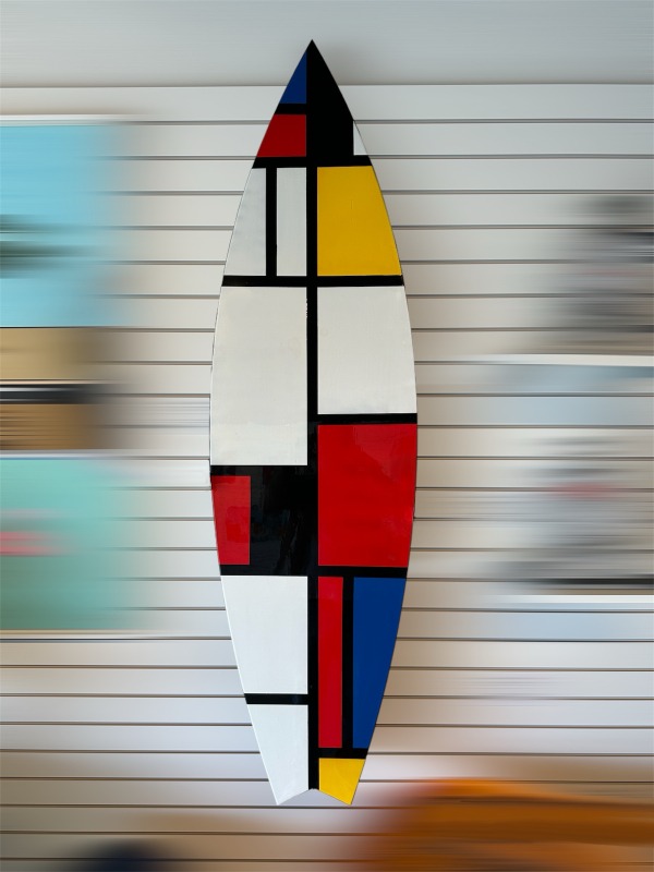 Mondrian - Decorative surfboard