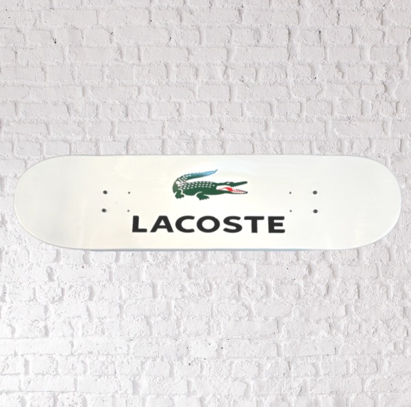 Lacoste - skateboard art - pop art - sk8 - french pop art - art collector - sport collector - tennis - pop art gallery