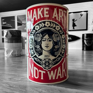 Obey - Make art not war - Can - Decorative can