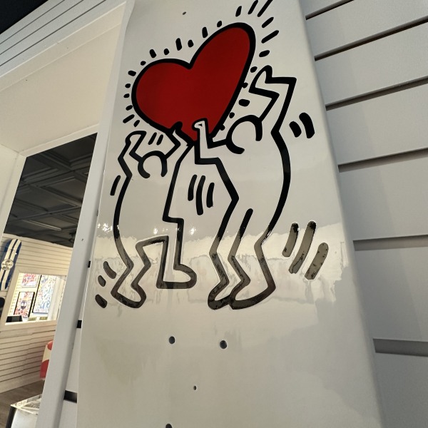 Skate - Keith Haring - Bidon francais - Red heart - Barking dog - pop art - freench pop art - art collector - skateboard art - skateboard