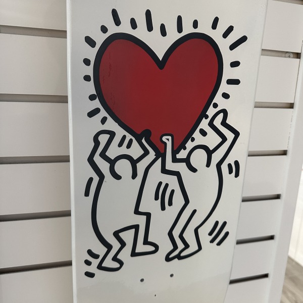 Skate - Bidon francais - Red heart - Barking dog - Keith Haring - pop art - freench pop art - art collector - skateboard art - skateboard