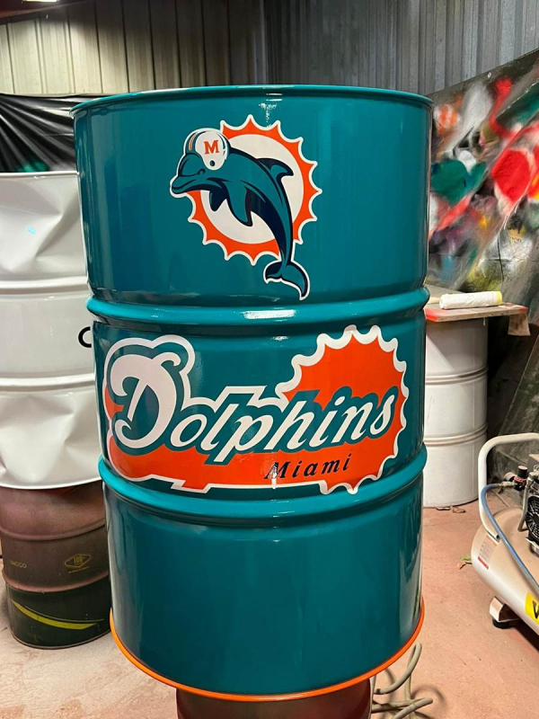 Miami Dolphins Drum – Image 4