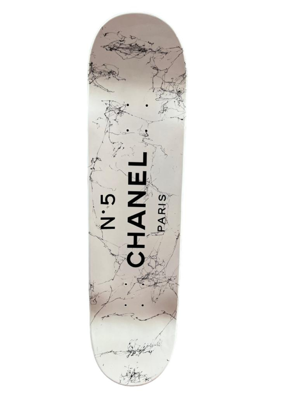Chanel Marbled white and black skate board - Guillaume & Anthony – Image 3