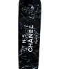 Chanel Marbled black and white skateboard – Image 3