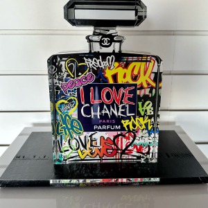Chanel - Bottle - Graffiti - pop art - french pop art - pop art - art gallery - fred meurice