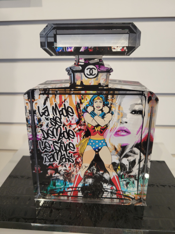 I Love Chanel bottle Wonder Woman - Fred Meurice