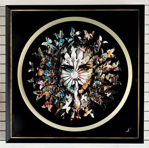 Fred Meurice - Girl in Butterflies Cara Delevingne | 3D Plexiglass Art